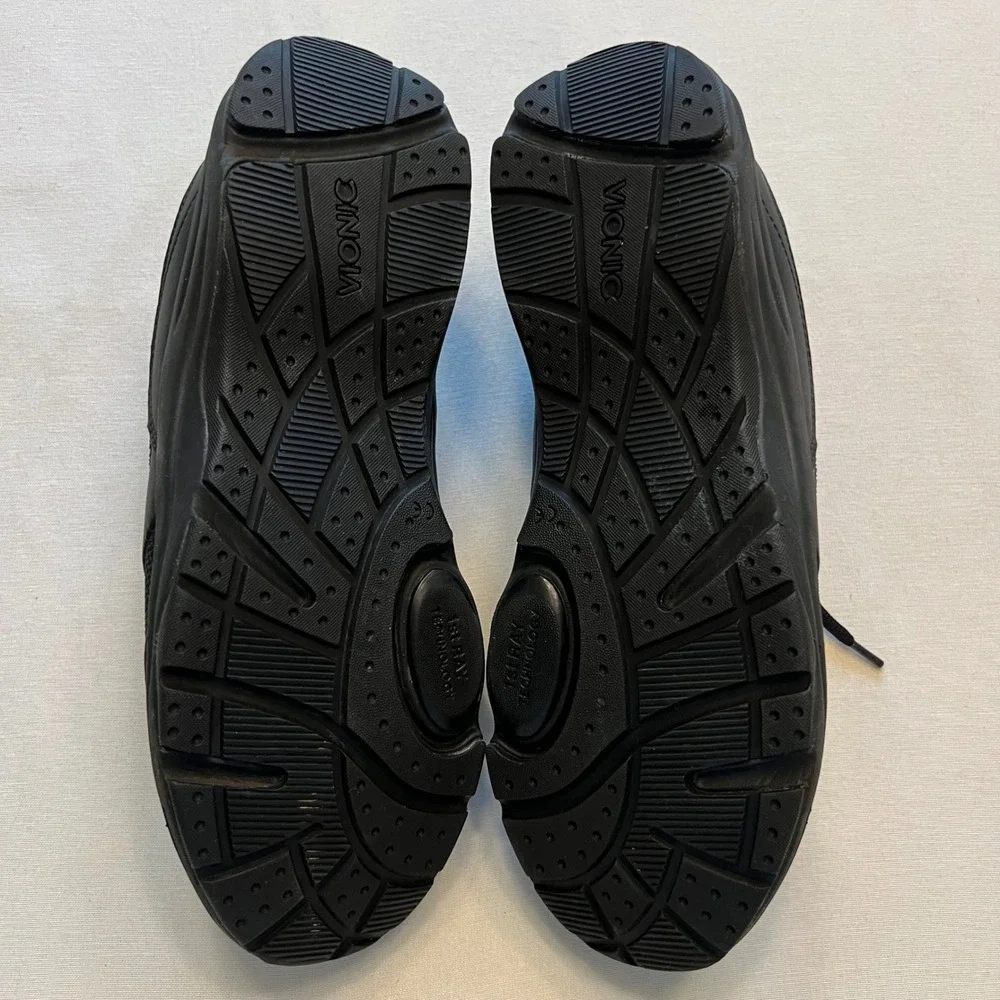 Vionic Kona Men's Orthotic Walking Shoes Black Mesh Sneakers Size 11 Wide